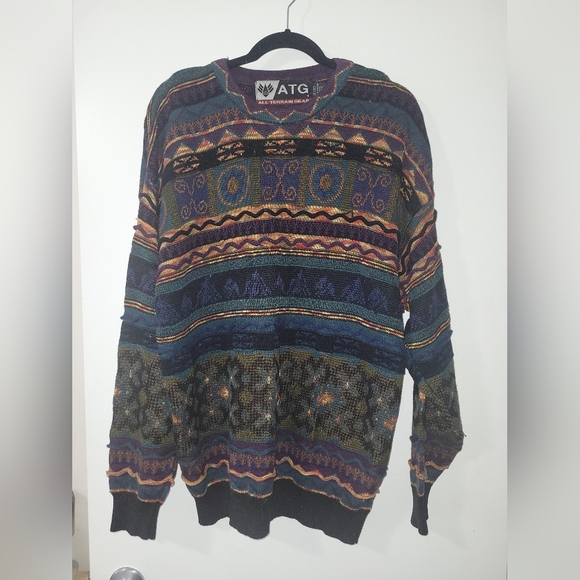 Coogi style crewnecks multicolor sweater ATG Canada - Picture 1 of 5